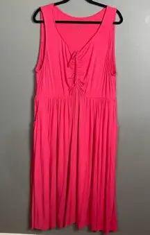 Torrid  maxi dress 4x pink Super Soft knit tank summer comfy luxuriious