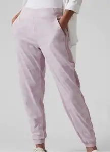 Athleta Light Purple Lavender Brooklyn Lined‎ Camo Joggers Pants Size 0