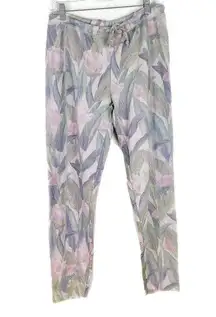 Chaser NWT  Floral Raw Hem Terry Sweatpants Size Small S NEW