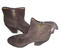 Lucky Brand Womens Ramses Leather Closed Toe Ankle Fashion Boots Java Size 8