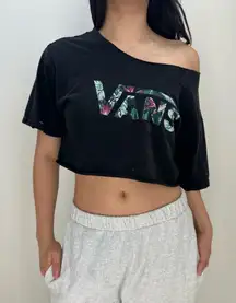 Vans Off The Shoulder Cropped Tee