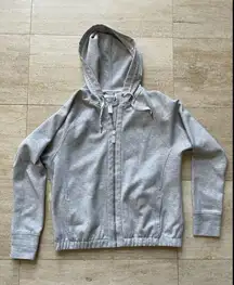 Victorias Secret‎ Sport Hoodie Women Large Gray Athletic Drawstring Thumb Hole