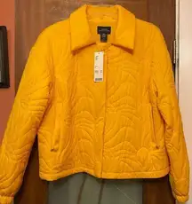 Urban Outfitters Bright Yellow Fun “Bubble Puffer” Quilted Jacket NWT-SMALL