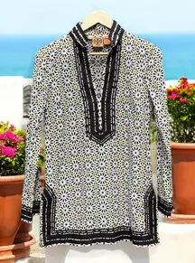 Tory Burch  Geometric Patterned Tunic Shirt