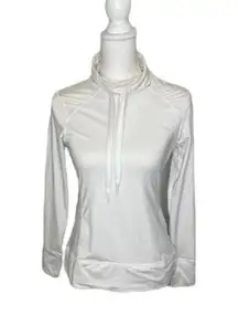 Layer 8 Performance Cowl Neck White Pullover Size Women's Small