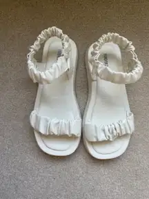 White sandals