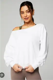 Year Round Terry Off The Shoulder Sweatshirt