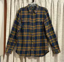 Vans Classic Fit Plaid Flannel Button Down Shirt 