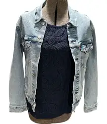 Levi’s Jean Button down Jacket light Blue Denim Size XS