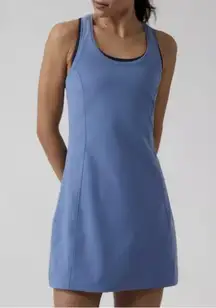 On My Way Racerback Semi-Fitted Tank Dress in Cottage Blue Women’s XL