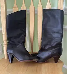 Frye Leather Boots: Brown Kitten Heel 8