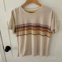 Altar’d State Dusty Sunrise Linen Blend Tee. Size Medium.