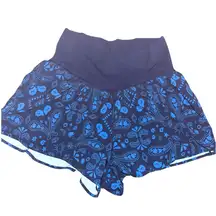 Aerie Offline Blue Flow Crossover Paisley Shorts