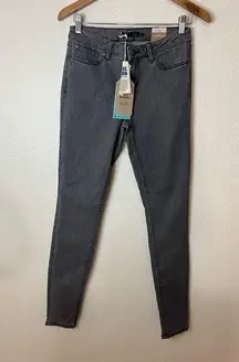 Prana London Jean Tall 33” Inseam Grey Denim Skinny Jeans NEW 6