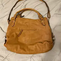 NWOT Authentic Jessica Simpson Brown Studded Santchel Purse