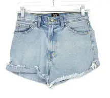 BDG  Shorts Women's Size 27 High Rise Cut-Off Light Wash Denim Blue