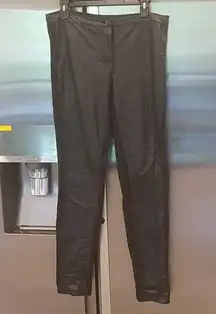 💕H&M💕 Black Faux Leather Pants 10