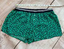 Woman’s Size Medium Aerie Leopard Green Blue Lounge Shorts