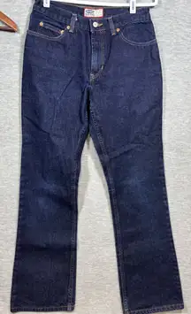 Vtg Y2K Old Navy Blue Jeans Bootcut Dark Wash Denim Women Size 10 Casual