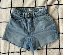 High-Rise Denim Shorts