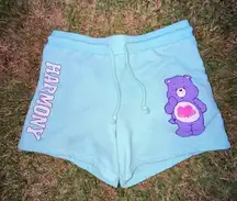 Care Bears harmony bear lounging shorts