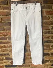 Eddie Bauer White Wash Denim Boyfriend Fit Jeans Women's Size 2