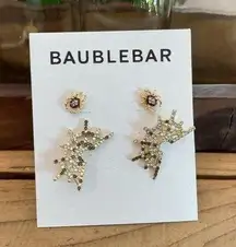 BAUBLEBAR SPIDER & WEB RHINESTONE EARRINGS