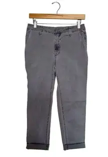 NWOT SUNDRY Women’s Roll-Up Standard Chino Trouser Size 26 Gray Chinos