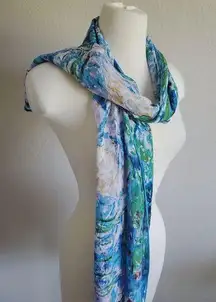 Monet Water Lilies silk scarf