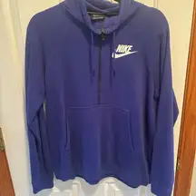 Nike Men's Zip-Up Blue Sweater