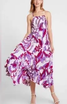 Free People Heat Wave Maxi Dress Purple Floral Print Size S