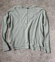 OFFLINE by Aerie Henley Waffle Long Sleeve