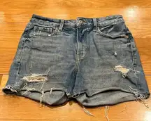 OLD navy O.G short high rise jean shorts size 6.
