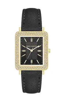 Vince Camuto Women’s Rectangle Case Crystal Strap Watch