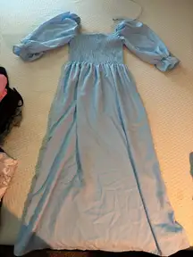 Light Blue Midi Dress