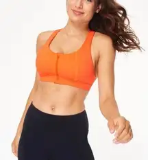 Sweaty Betty Orange Circuit Zip Up Sports Bra