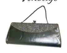 Vintage showgirl evening bag • semi formal • wedding • black tie • special event