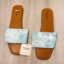 Arizona Blue Sandals Slides Cloud Color Size 10