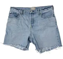 Women's Everlane o-s relaxed boyfriend cut off denim jean shorts size 31