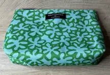 Marimekko for Clinique Cosmetic Bag Pouch Green Floral Print Bright Pop Art