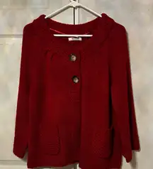 Style & Co. Deep Red Cardigan Sweater