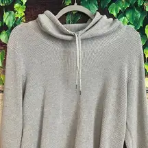 Ralph Lauren Cowl Neck Turtleneck Thermal Waffle Knit Long Sleeve Shirt Pullover