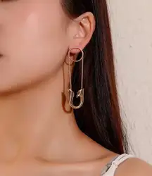 Hollow Big Pin Stud Drop Earrings