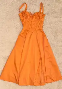 NWOT House of Cb 'Carmen' Bustier Corset Midi Sundress sz XS