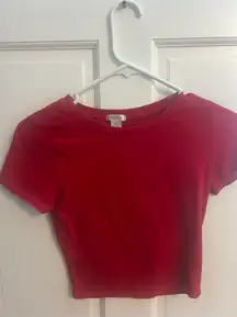 Red Crop Top