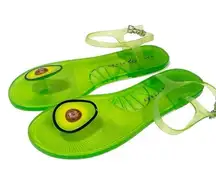 Katy Perry Women's Size 10.5 The Geli Flat Sandal Avocado Jelly Shoe