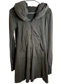 Prairie Underground Long Cloak Hoodie Gray Womens Size Small EUC USA Made