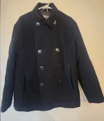 Womens kenneth cole coat black size large