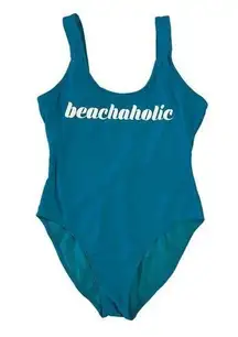 No Boundaries Medium Blue Beachaholic One Piece Swimsuit