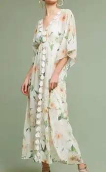 Farm Rio Dahlia Floral Maxi Dress